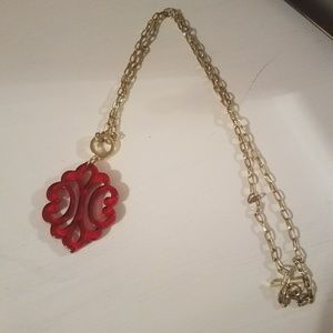Burgundy Zenzii necklace